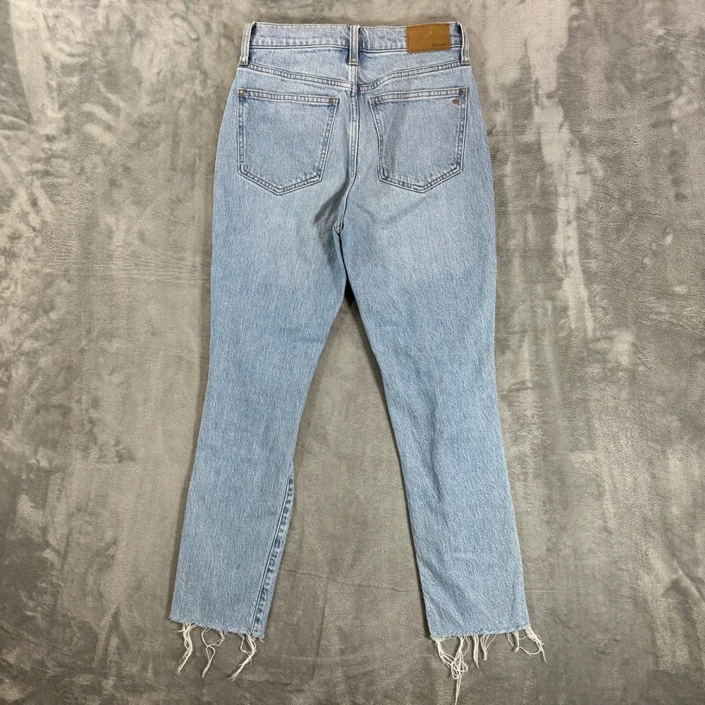 Madewell The Perfect Vintage Jean Womens Size 25 Light Blue Distressed